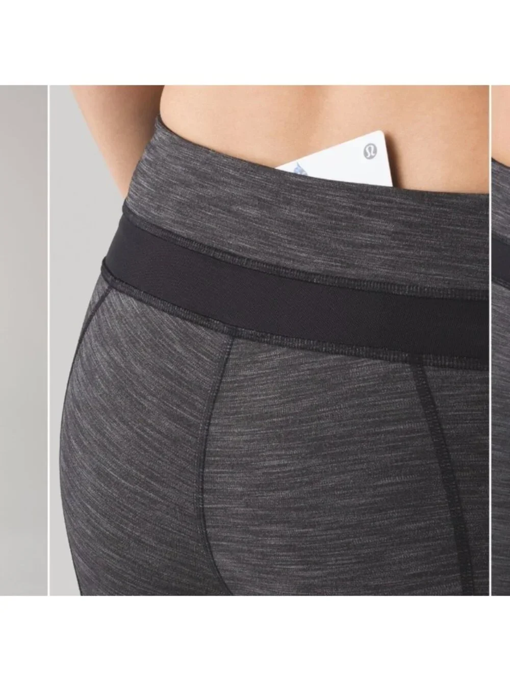 Lululemon Inspire Tight II Heathered Black / Heathered Black